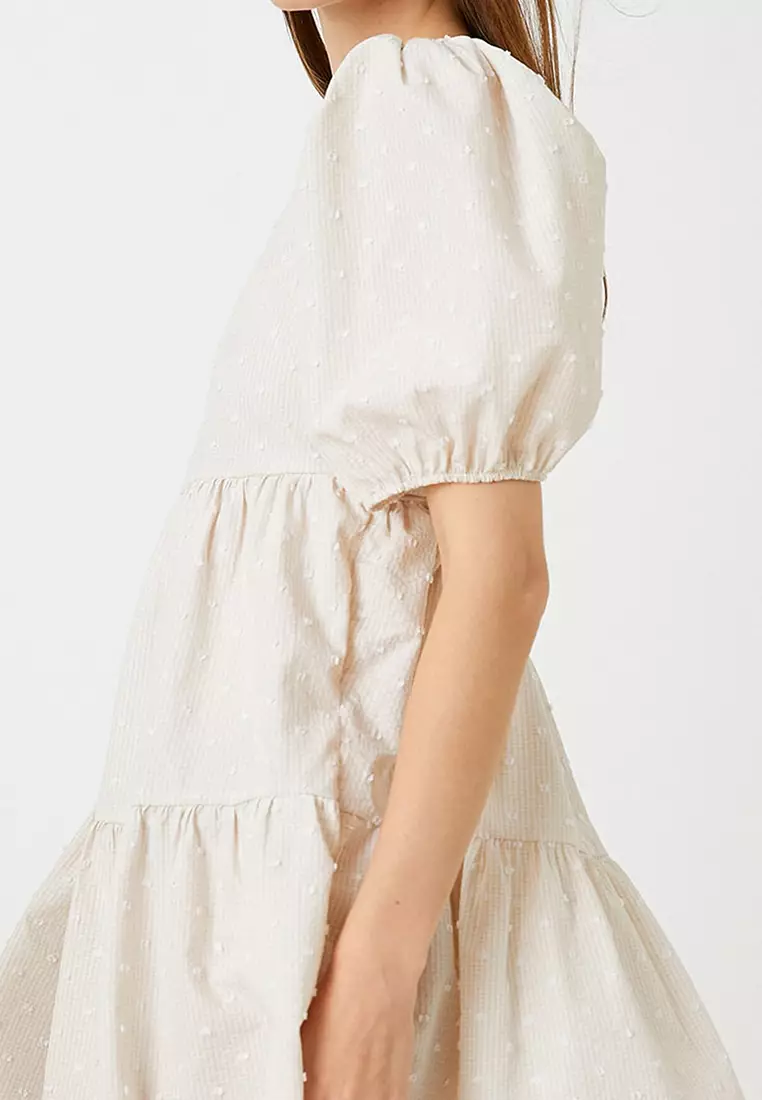 Puff Sleeves Dress