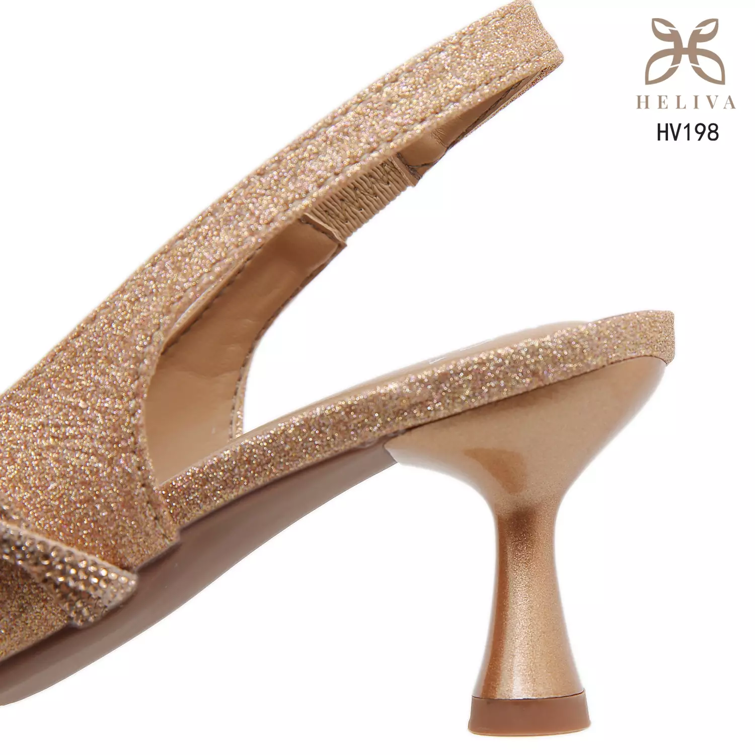 HELIVA CELESTINE Heels Slingback Glitter Stylish HV198