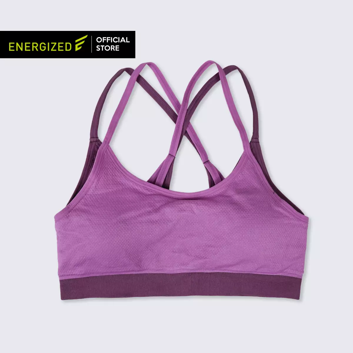 Promo Energized Sports Bra Dual Layer Seamless Knit 201-1093S - Maroon  Purple, XL - Kab. Tangerang - Energized Official