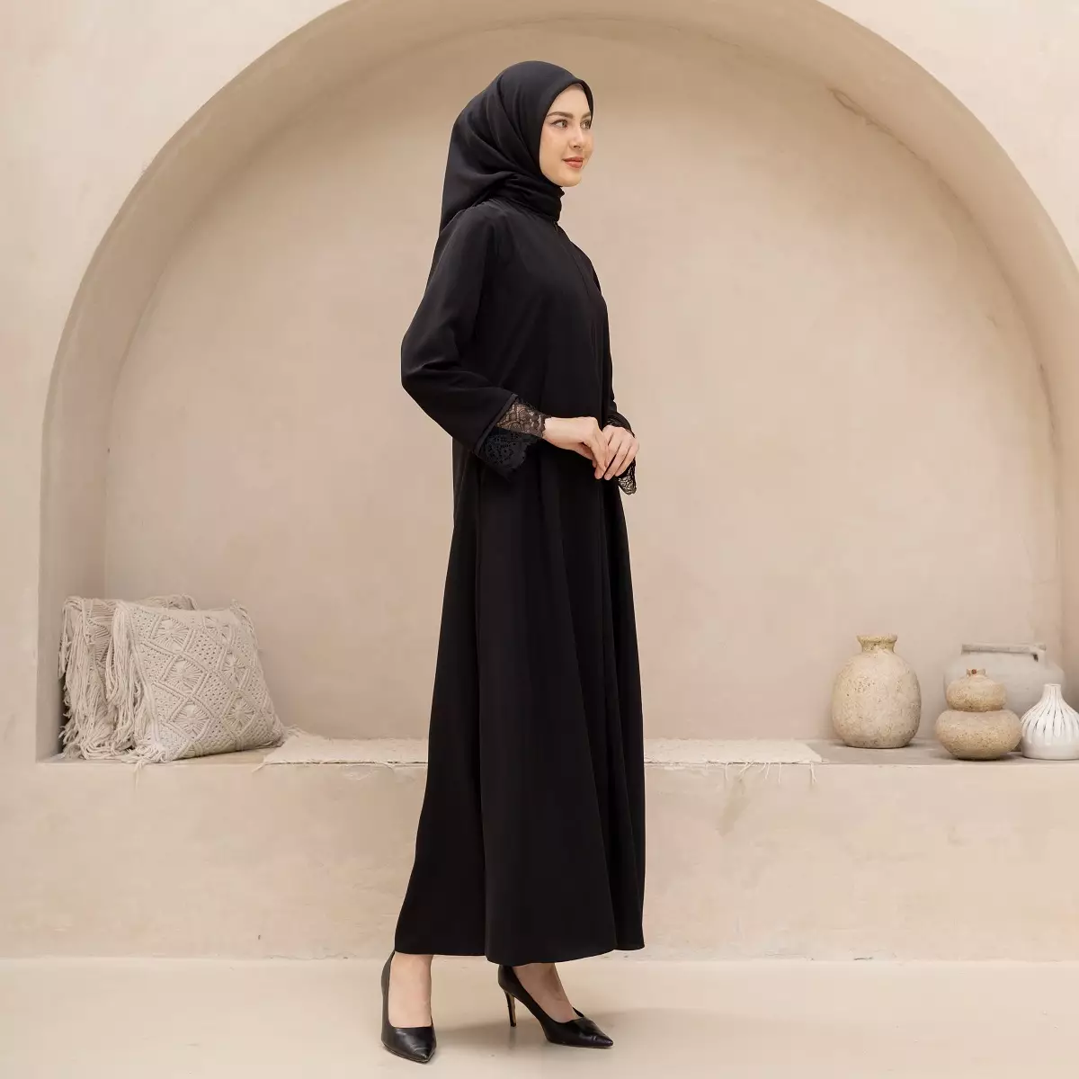 EPC Abaya Amara - Black - Moonlit Elegance Series
