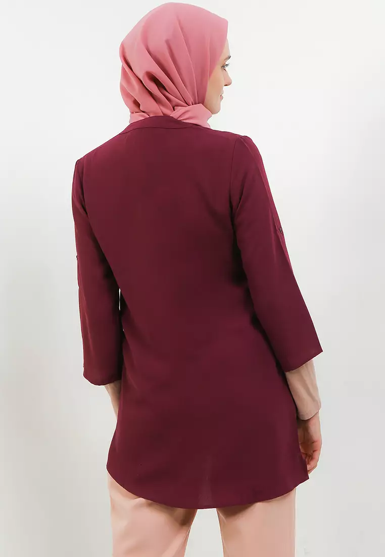 Havia Assymetrical Top In Purple