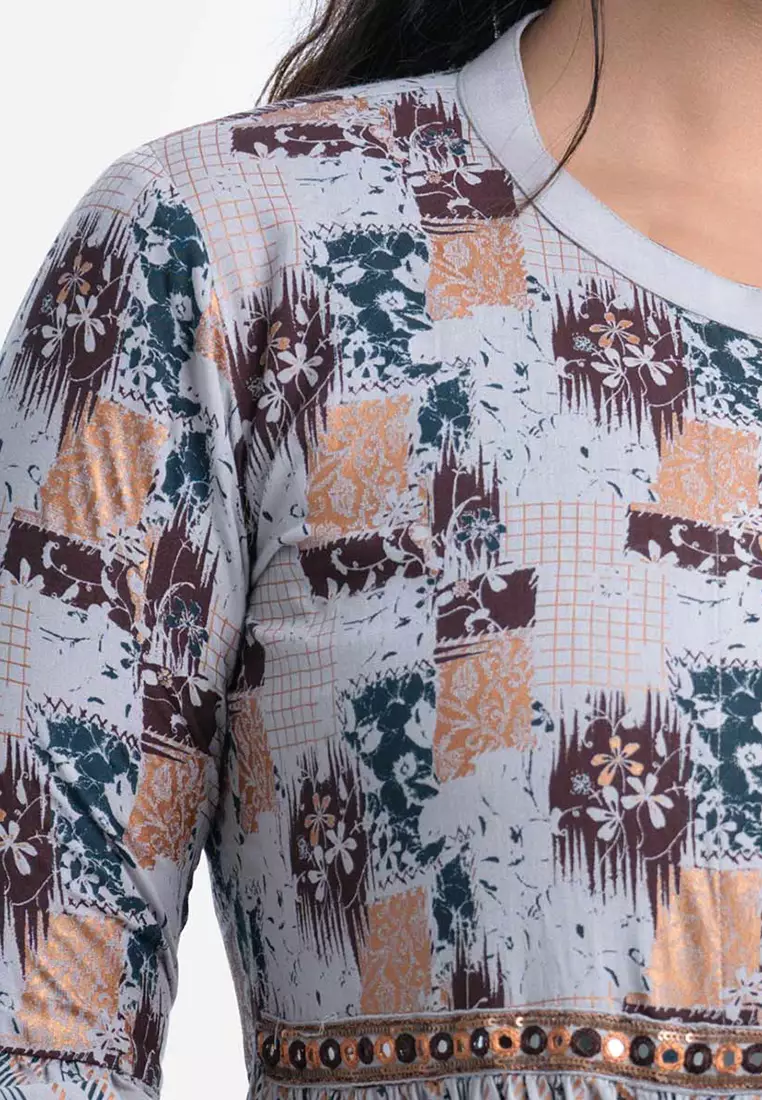 Le Reve 丝网印花长款披肩