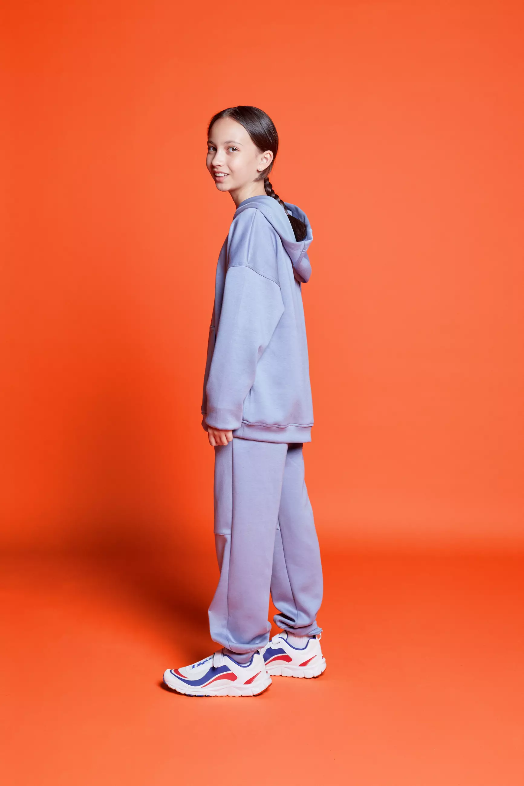 BOLD&KO Bk Limitless Loose Fit Track Suit for kids Blue