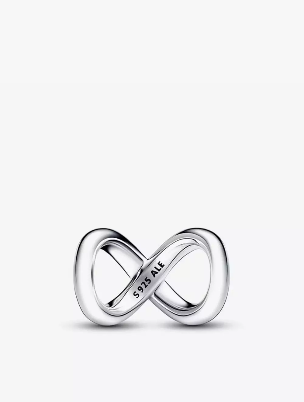 Infinity eight sterling silver charm