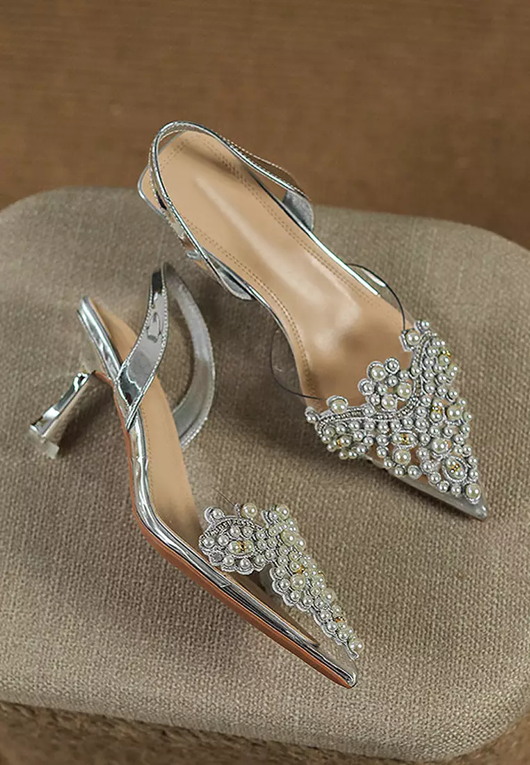 Wedding shoes with sale strap