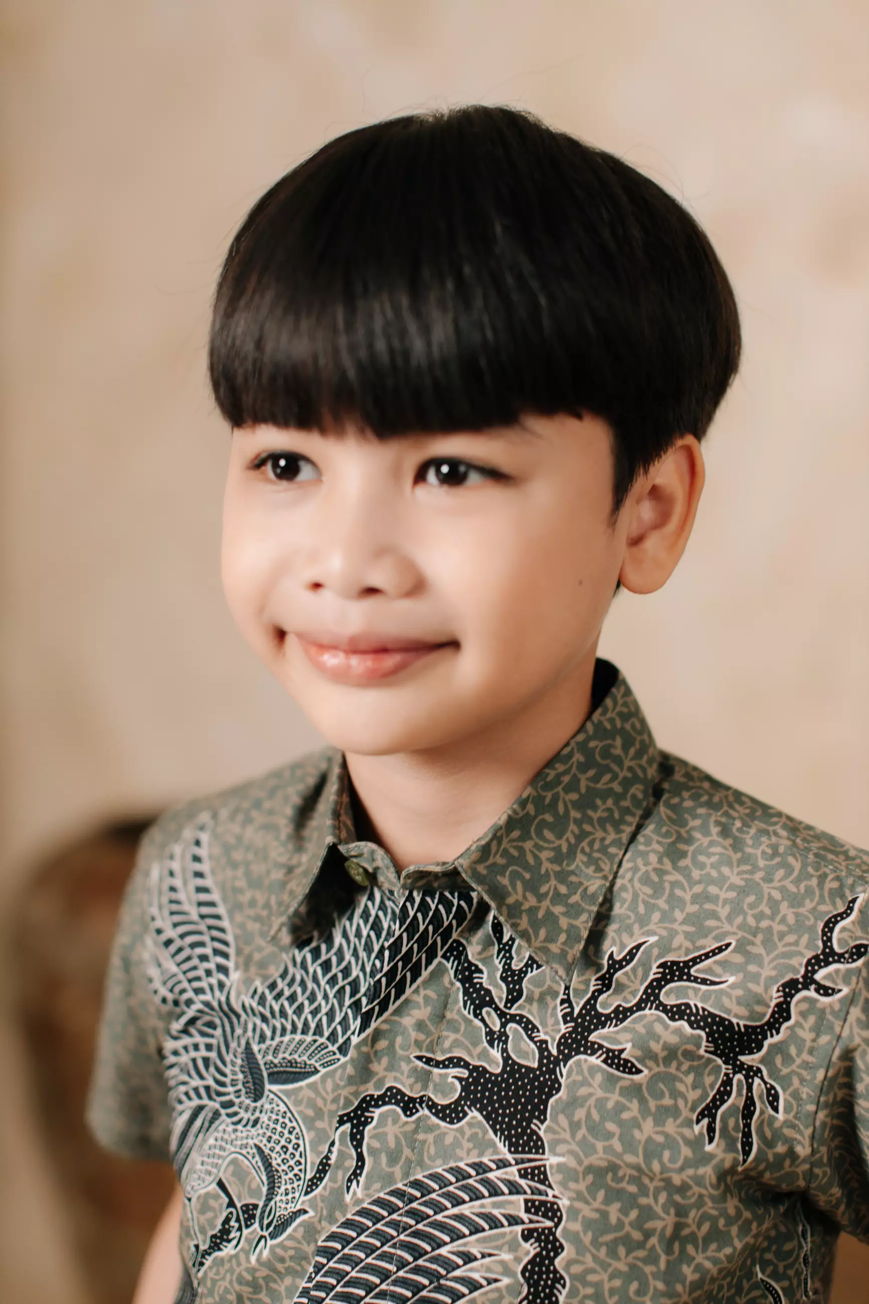 Atmara Grey Kemeja Batik Anak Pria Kemeja Batik Anak Cowok Katun