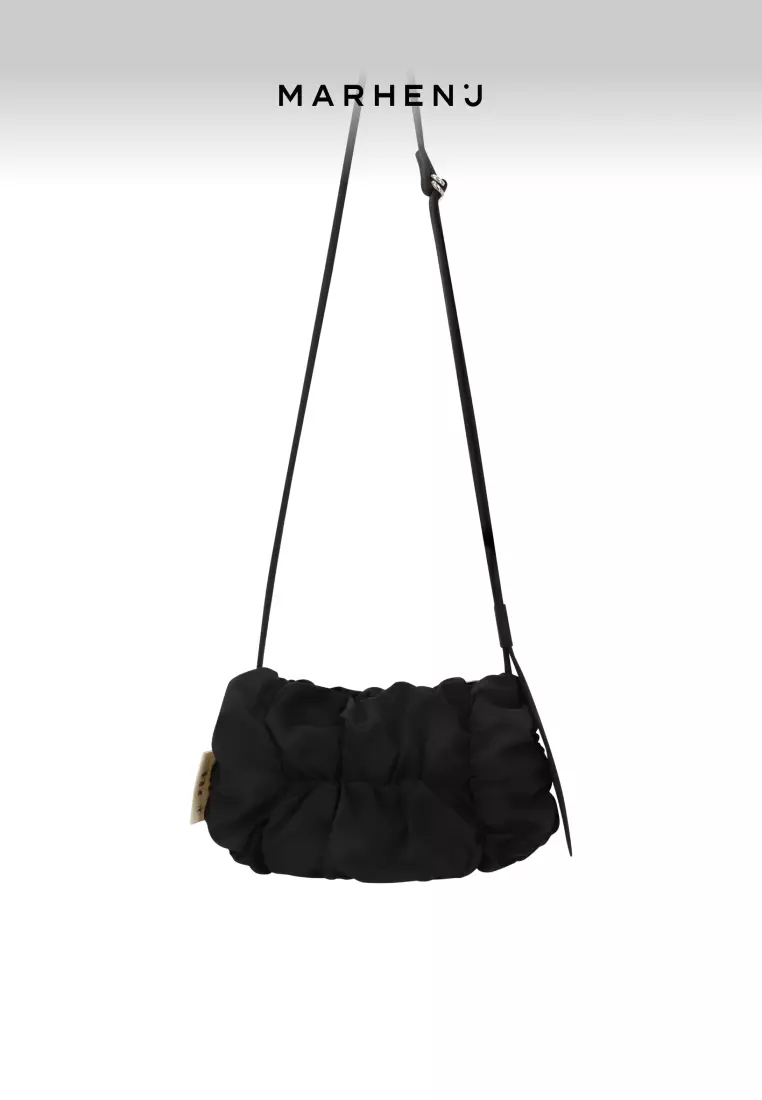 POPCORN SWING MINI Nylon Crossbody Bag Black