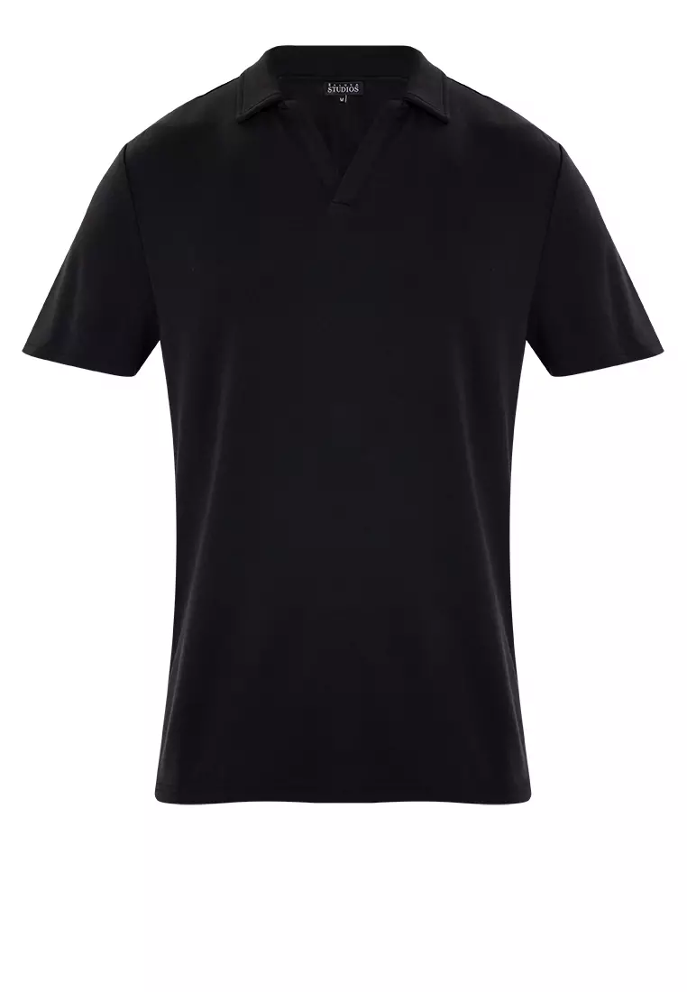V neck hotsell polo shirt