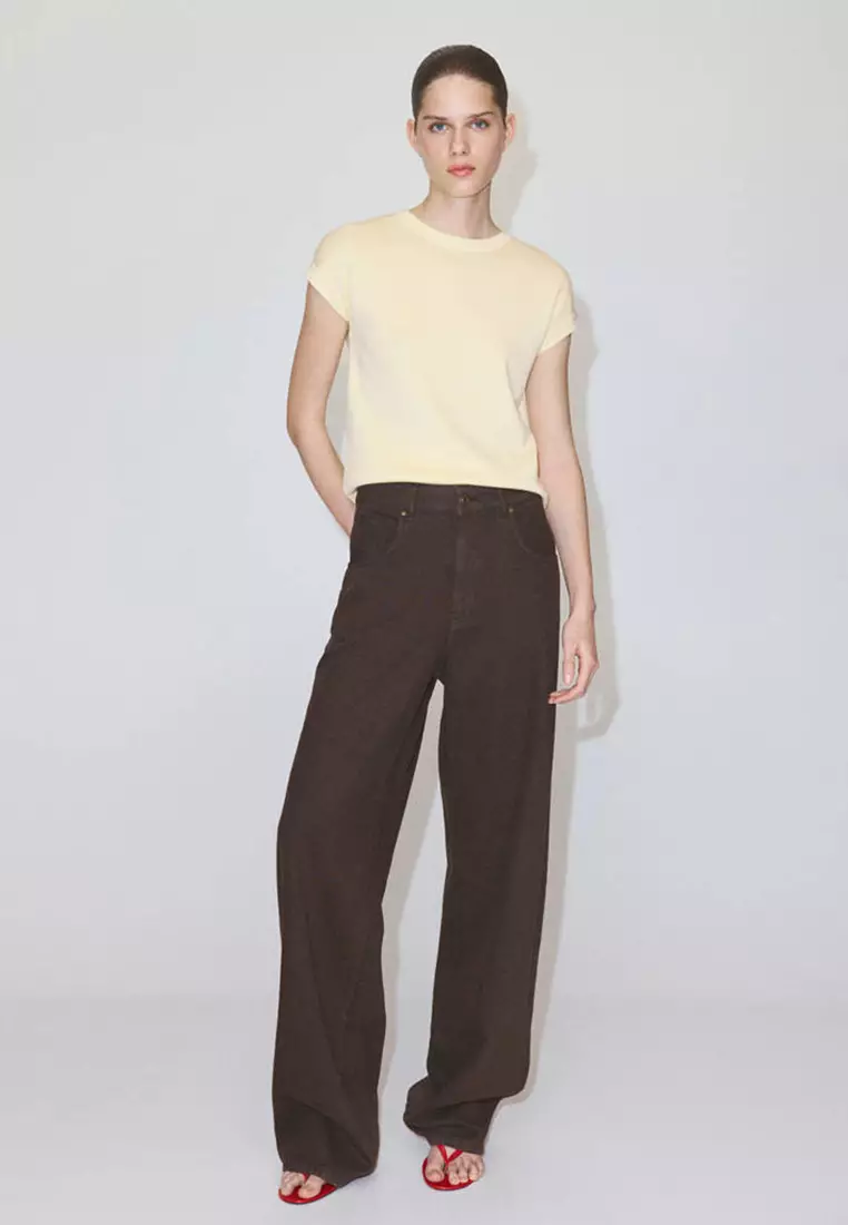 Short-Sleeves Knitted Top