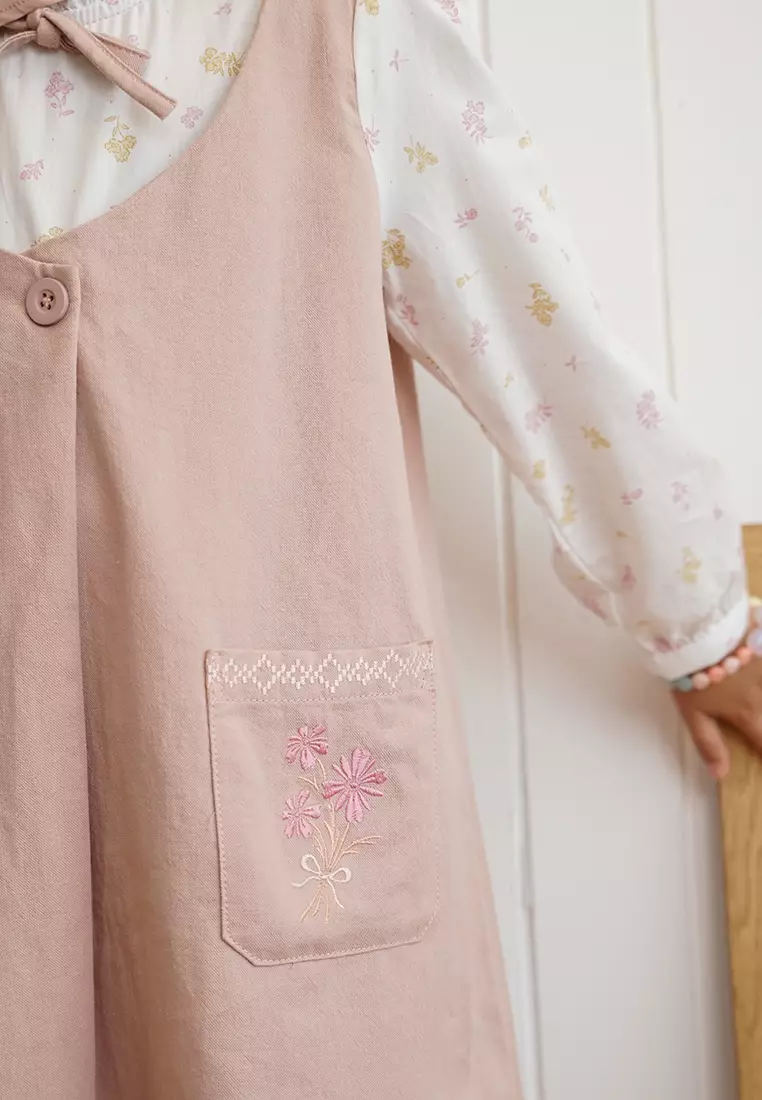 Ghamis Anak Perempuan Pink/ Girls Ghamis Maxi Dress Pink/ Daisy Duck Holiday Vibes