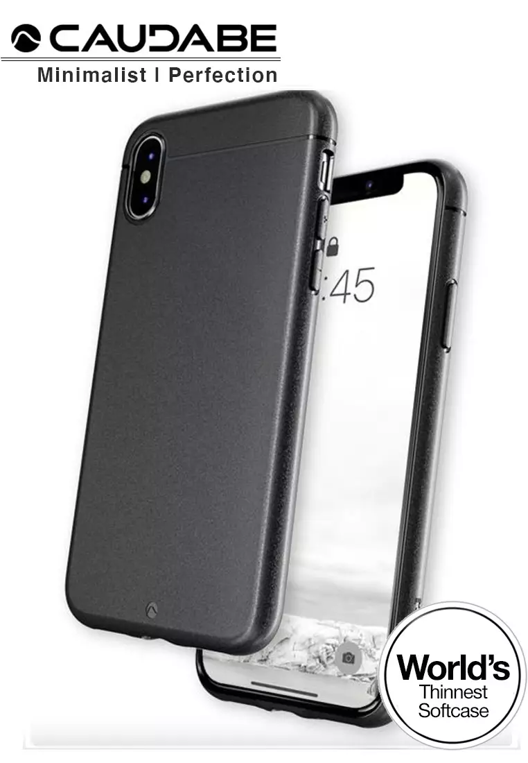 Jual Caudabe Case Iphone Xs Caudabe Sheath Softcase Slim Casing Black Original