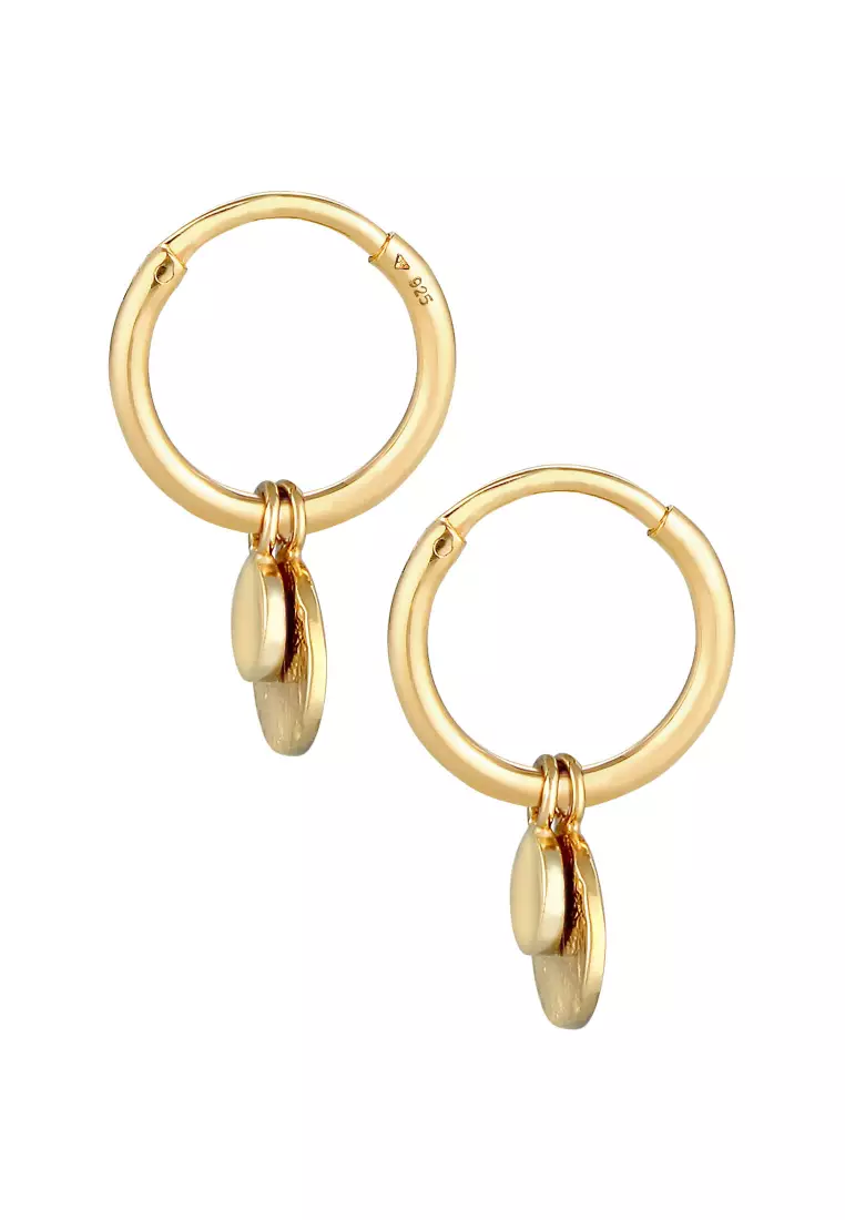 Anting Perhiasan Perak 925 Wanita Creoles Plate Vintage Trend Blogger Gold Plated