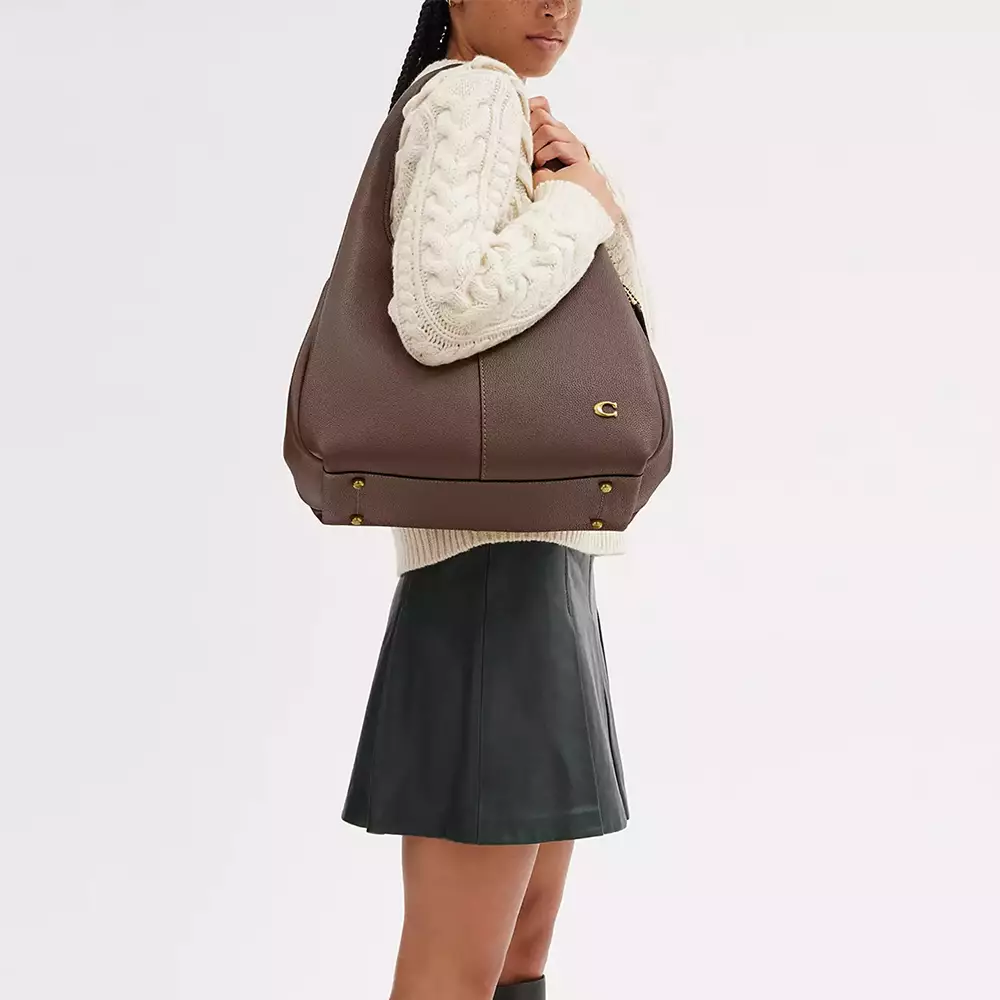 Lana Shoulder Bag Dark Stone Ghw