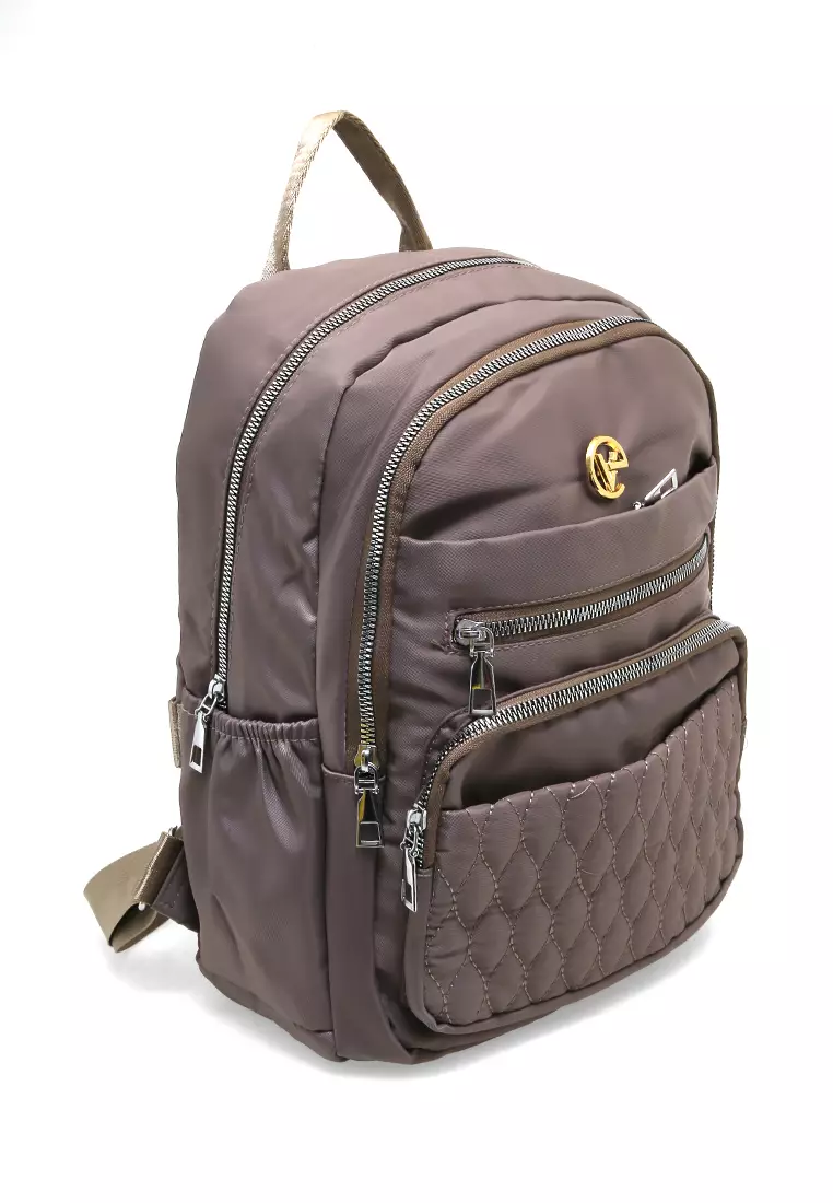 Karla Tas Ransel Wanita Anti Air Design Stylish High Quality - Abu-abu