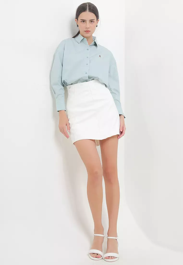 Letitia Solid Oversized Shirt