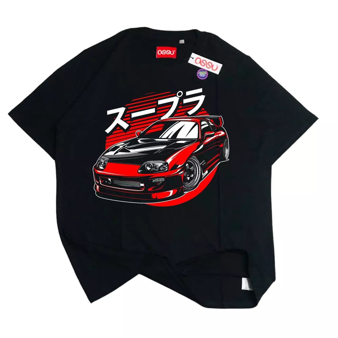 Ossu Nascar Racing Japan Black T-shirt