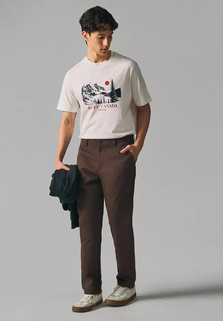 Slim Fit Canvas Trousers