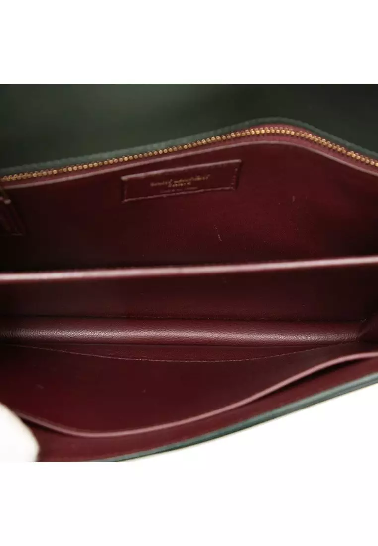 Pre-Loved Saint Laurent Smooth Calfskin Monogram Cassandra Clasp Bag