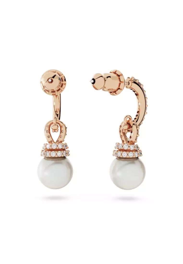 Buy Swarovski Originally drop earrings, White, Rose goldtone plated
