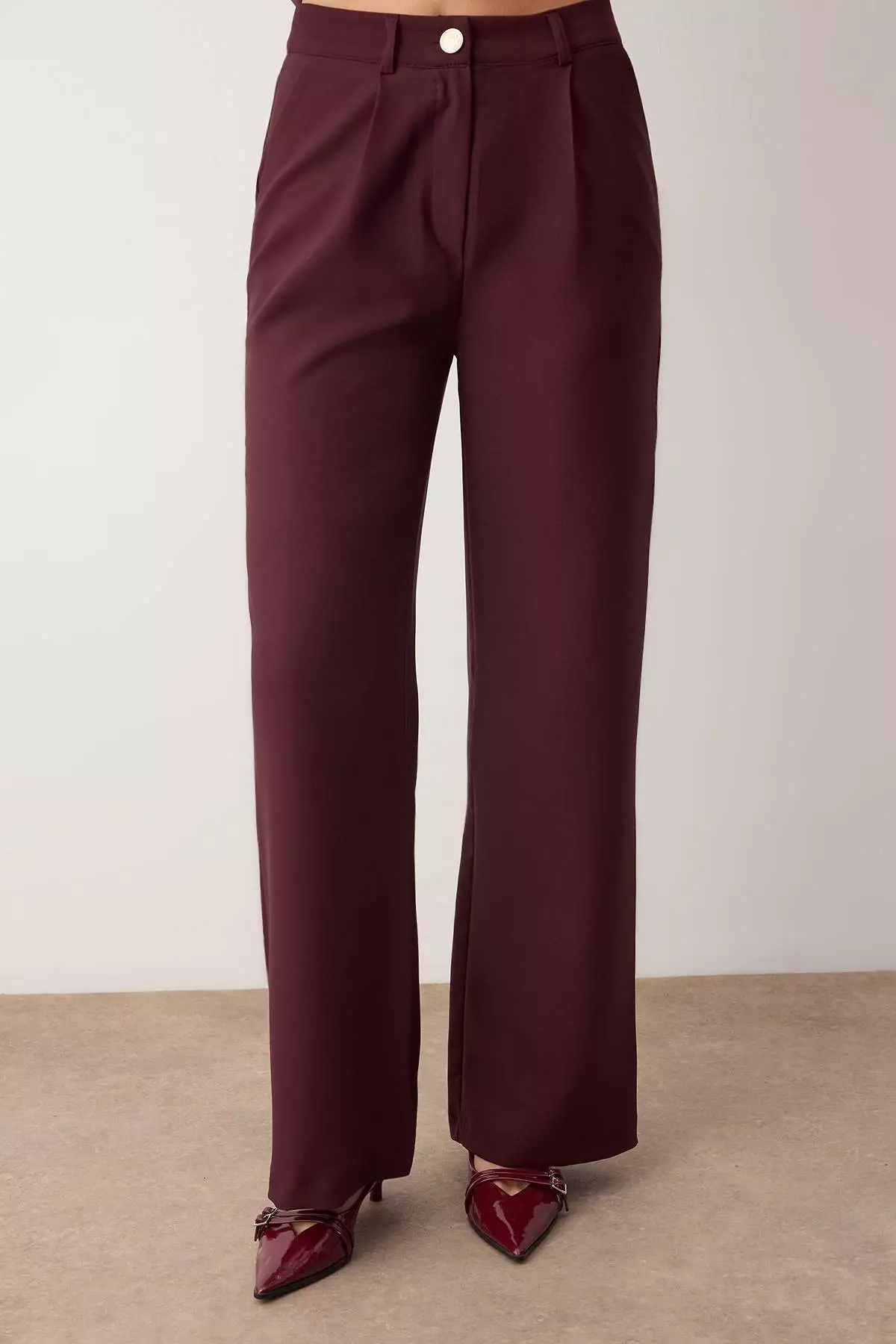 Mürdüm Double-Breasted Closure Blazer Jacket Pants Woven Bottom - Top Set Twoaw26Au145