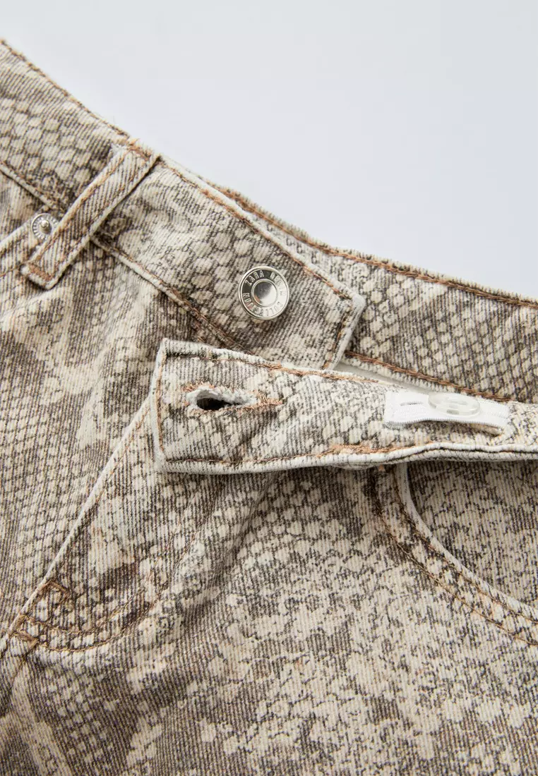 Python Printed Jeans