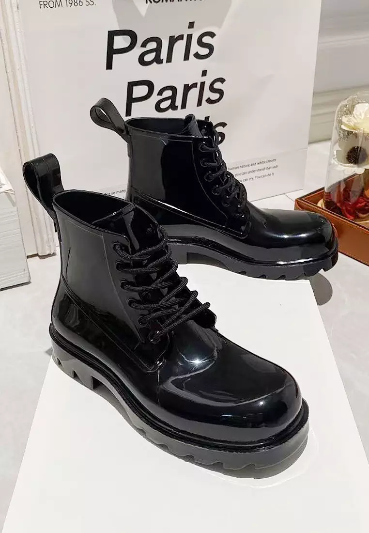 Buy Twenty Eight Shoes VANSA Unisex Jelly Lace Up Platform Rain