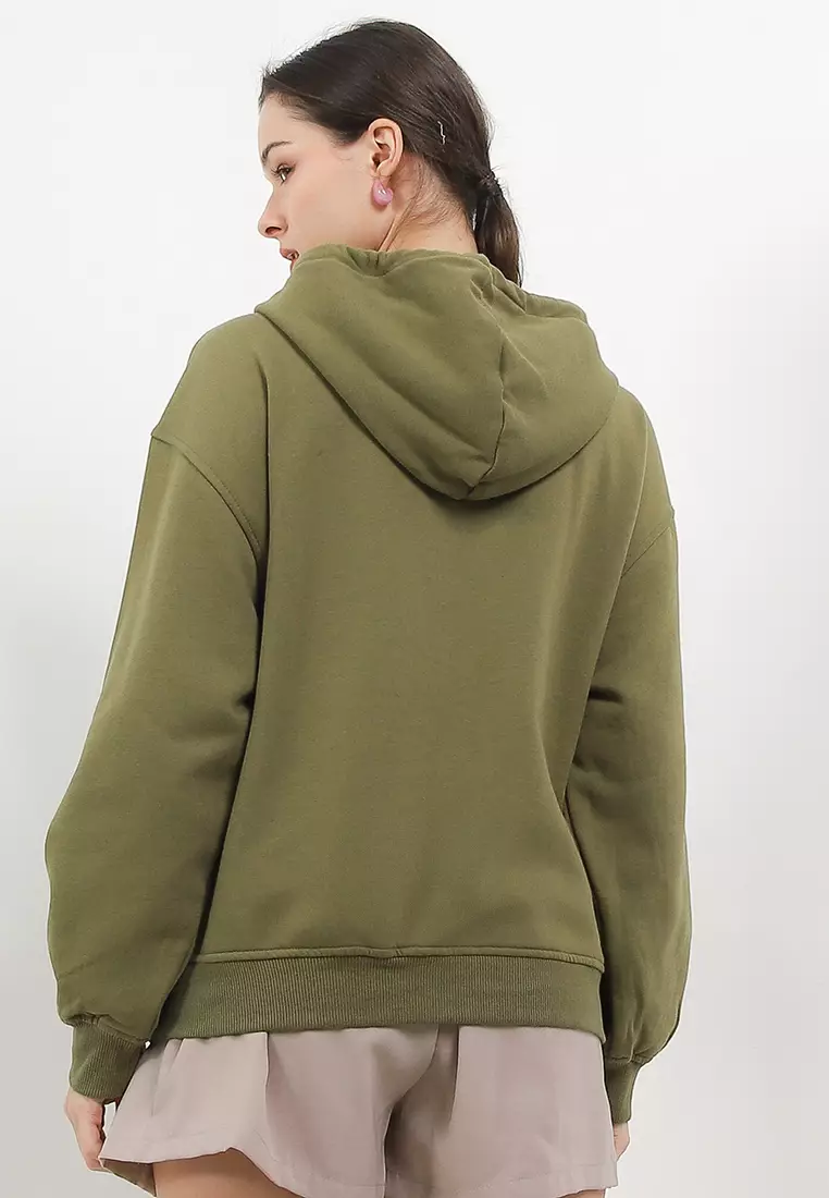 Pucca Oversized Hoodie Zipped Sweatshirt