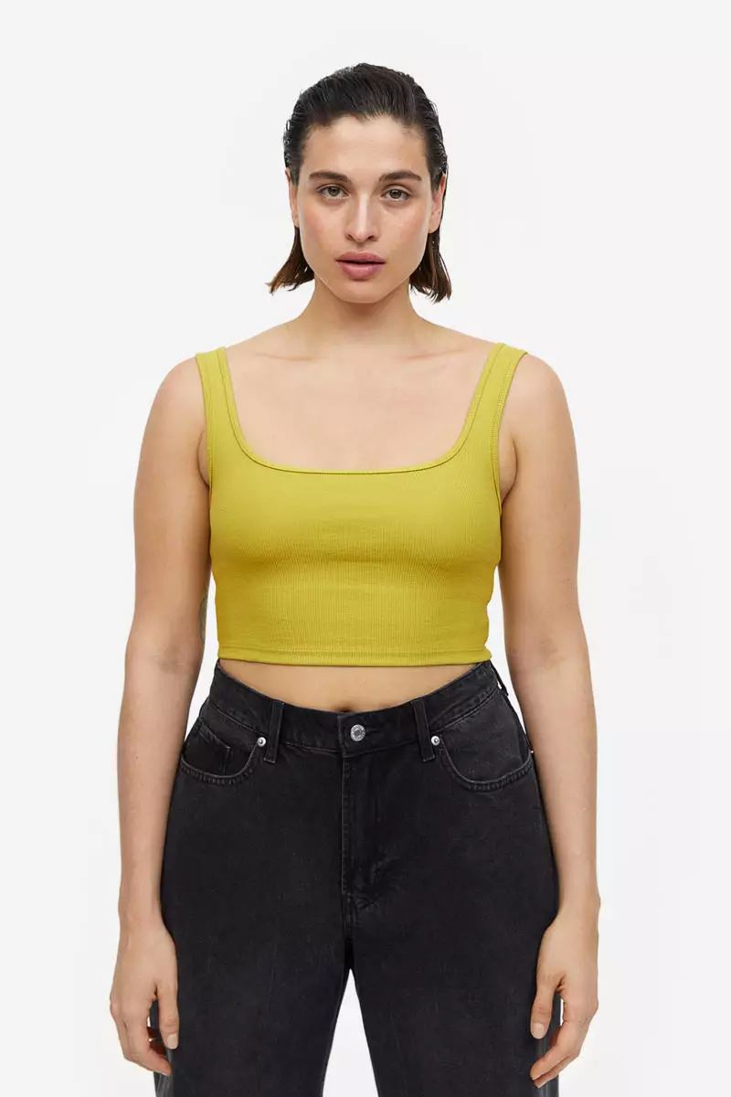 Buy H&M Cropped vest top 2023 Online ZALORA Philippines