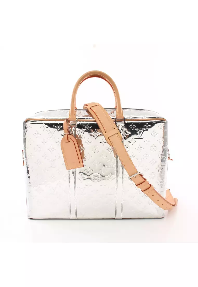 Louis+Vuitton+Pouch+White+Leather for sale online