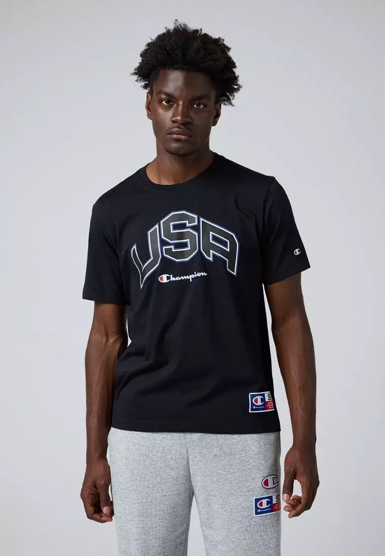 Graphic Crewneck T-Shirt With Print