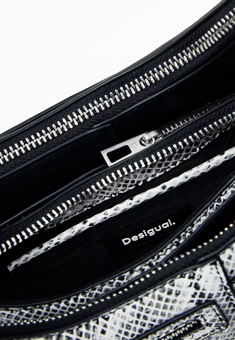 Small convertible animal print bag