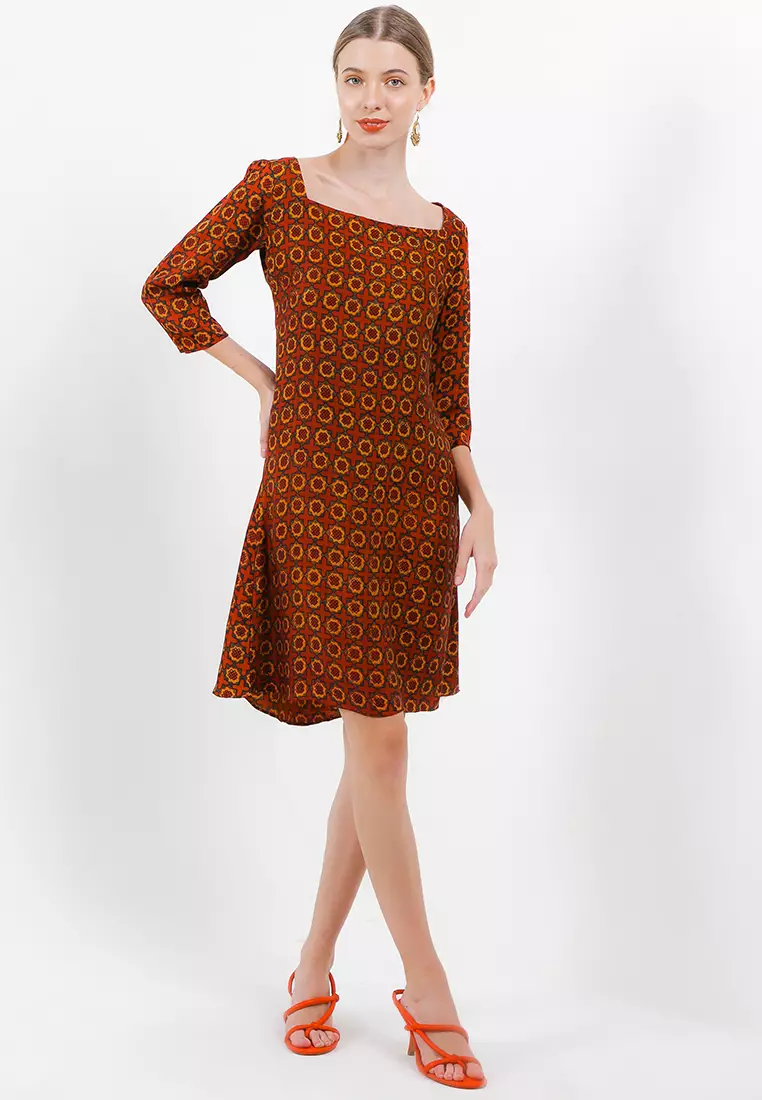 Chanira Veronica Dress-Red Multi