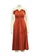 Reformation brown reformation Brown Maxi Dress with hidden Shorts E745EAA93CABFFGS_2