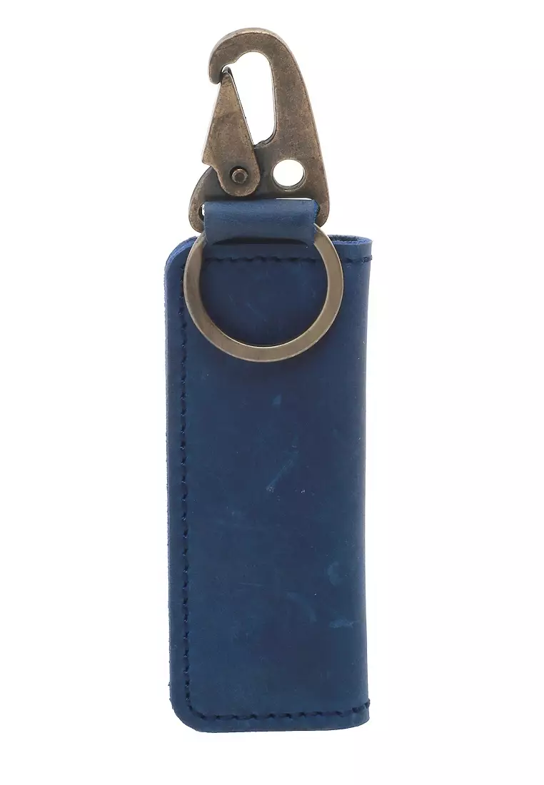 Elgreno Dompet STNK Lipat Dua Gnatungan Kunci Mobil Motor Handmade Material Genuine Leather 311 ORIGINAL - Blue