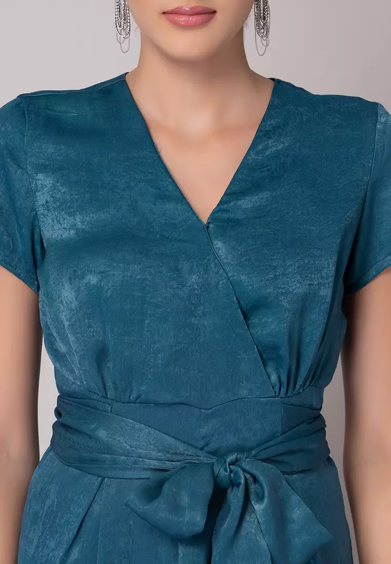 Buy FabAlley Green Kimono Sleeve Satin Jumpsuit 2024 Online ZALORA Philippines