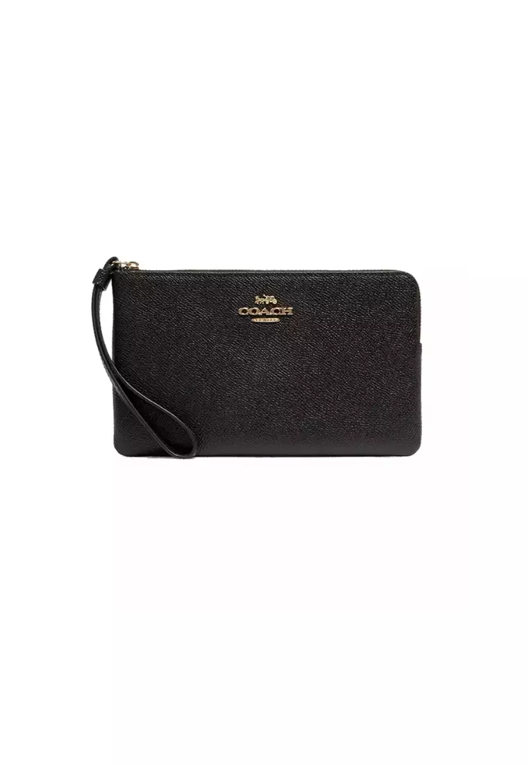 Coach wallet wristlet black clearance