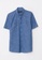 LC WAIKIKI blue Regular Fit Short Sleeve Poplin Men's Shirt CD2E0AA4372095GS_1