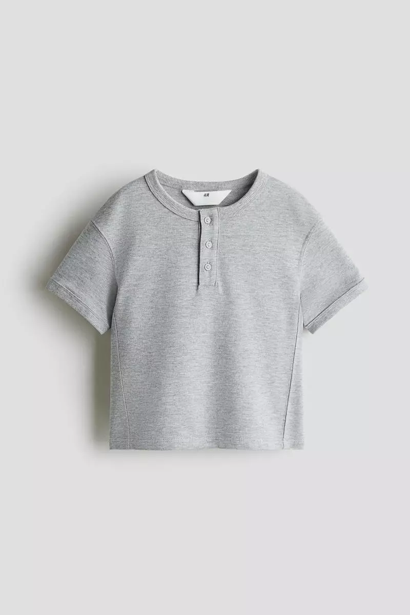 Cotton Henley T-shirt