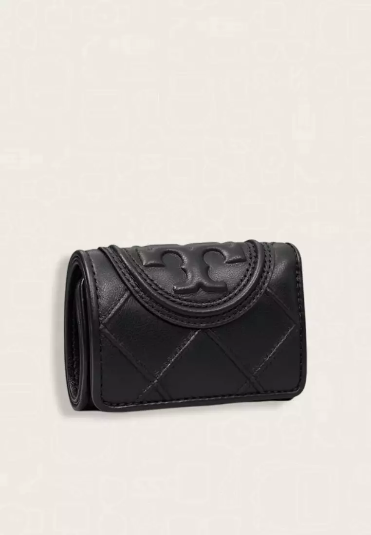 Tory Burch Fleming Soft Small Flap Wallet Black