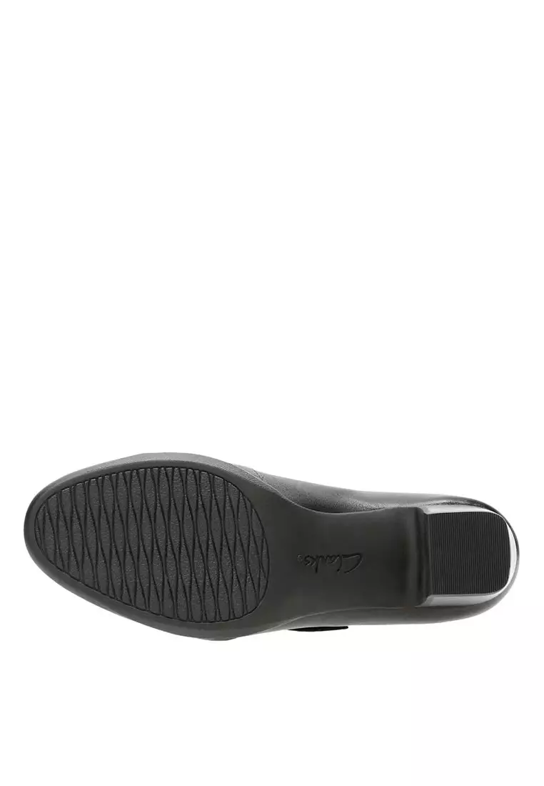 Womens Rosalyn Wren Mary Jane Pump Shoes - Black Leather