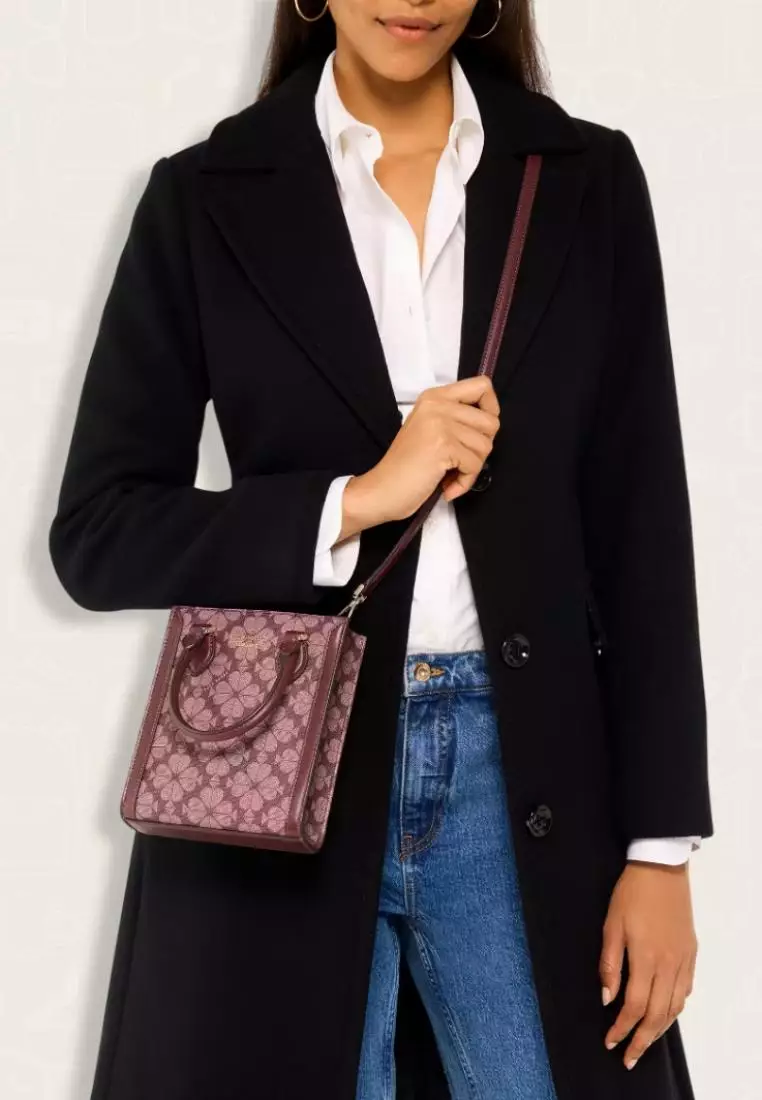 Kate Spade Signature Spade Flower Mini Tote Grenache Multi