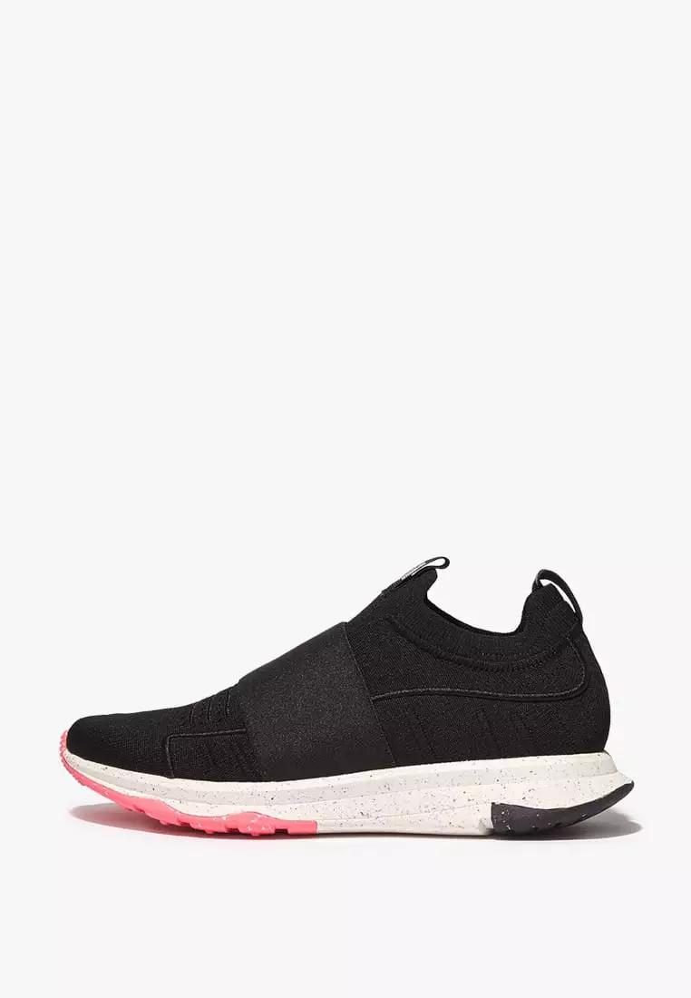Discount on Fitflop  shoes - SKU: Vitamin Ff E01 Knit Elastic Sports Sneakers - Black Mix