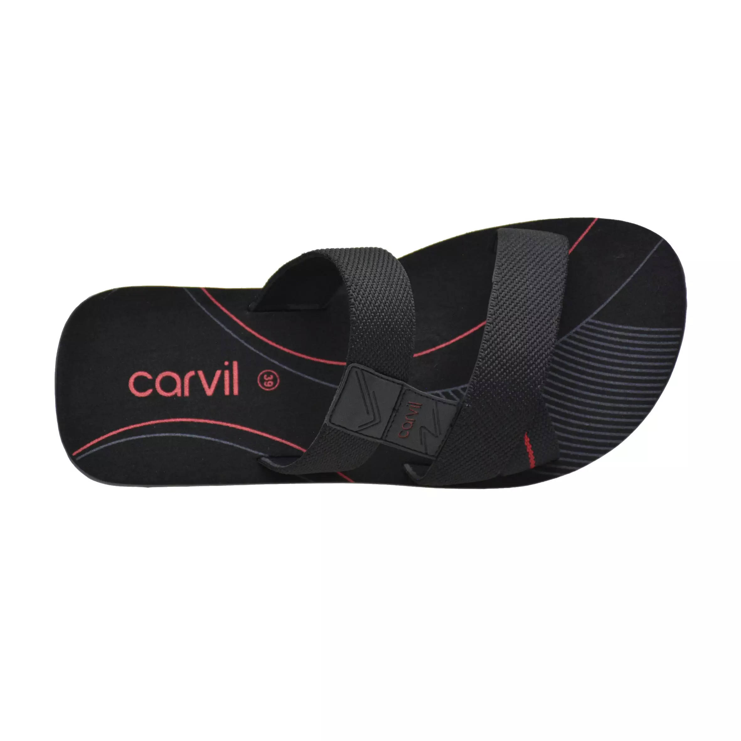 Carvil Sandal Pria Spextrum-M Black/Red