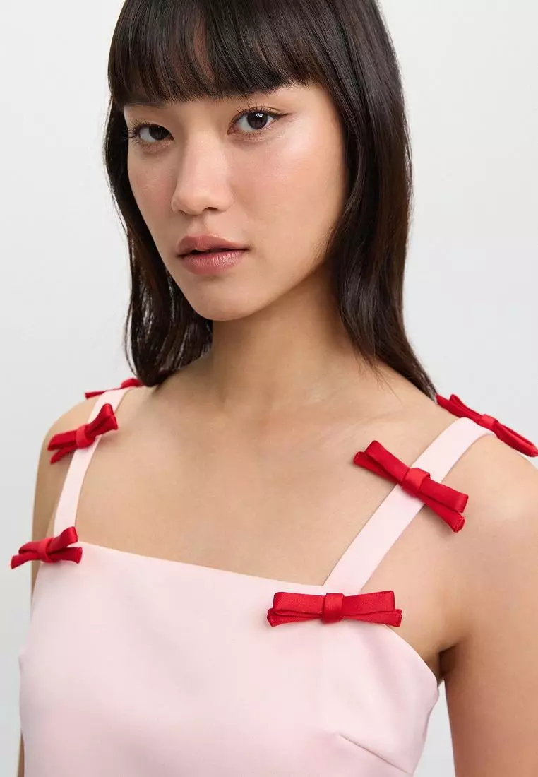 Bow Detail Mini Dress
