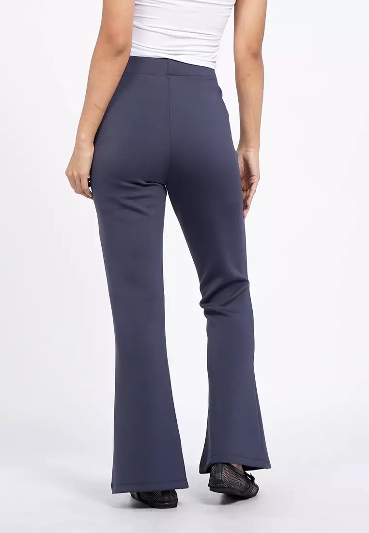 High Rise Fit & Flare Pants
