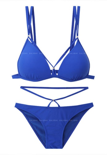 LYCKA blue LNN1269 Korean Lady Bikini Swinwear Blue 86193USDAF8A86GS_1