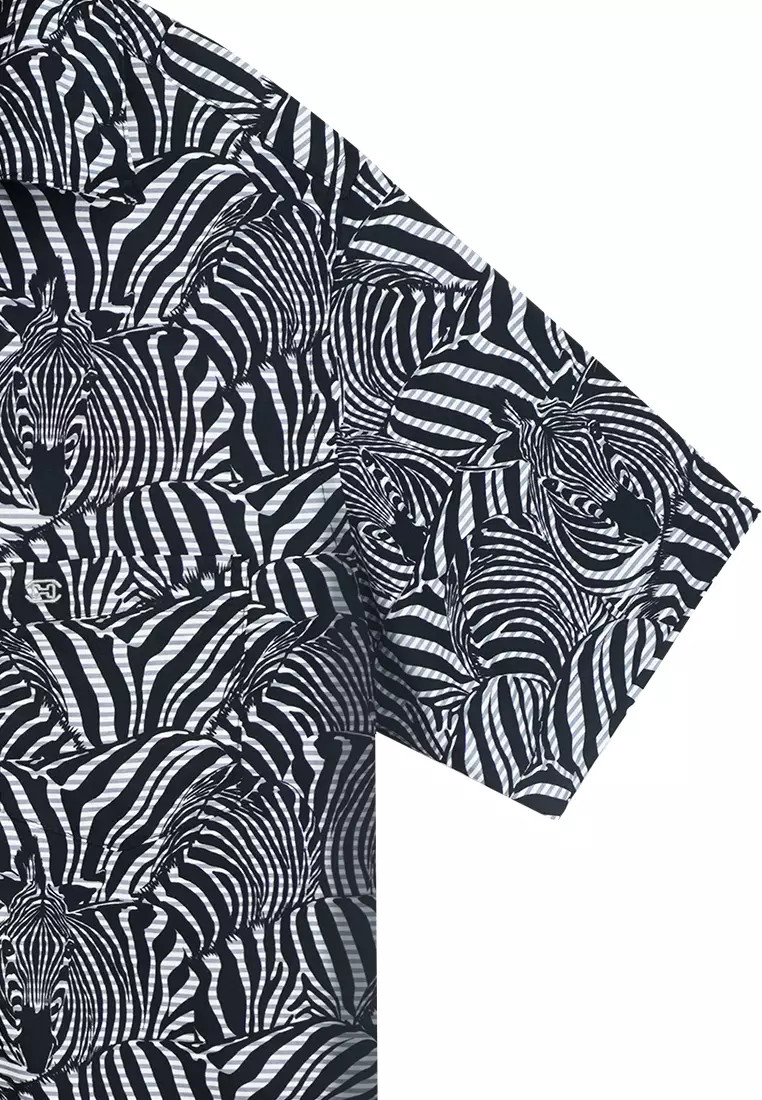 Buy HOM Zebra Pattern Casual Shirts S/S. 2024 Online ZALORA