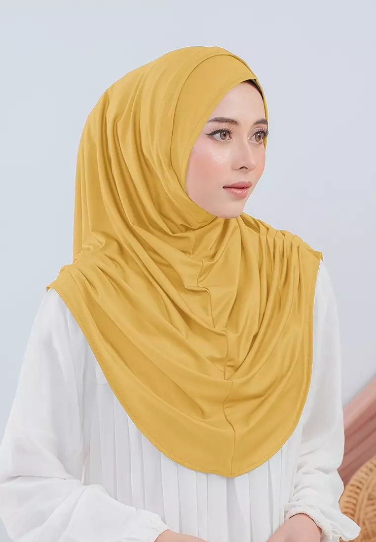 HIJAB INSTAN VALEEQA - MUSTARD