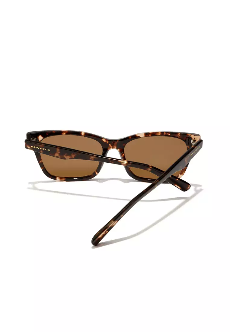 HAWKERS POLARIZED Carey Olive MAZE Sunglasses for Men and Women, Unisex. UV400 Protection. Official Product designed in Spain
