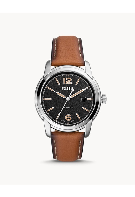 Fossil Fossil Heritage Automatic Brown Leather Watch ME3233